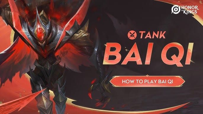 Bai Qi skill combo demonstration showing the sequence of Flash, Skill 2, Ultimate, Skill 1, and Auto Attack