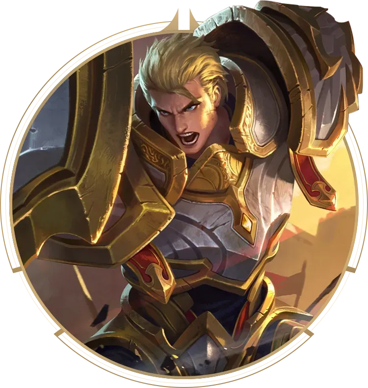 Arthur character from Honor of Kings showing tank role abilities