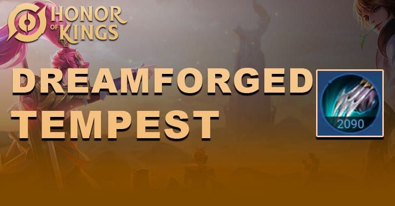 Honor of Kings Dreamforged-Tempest equipment item with stats and effects
