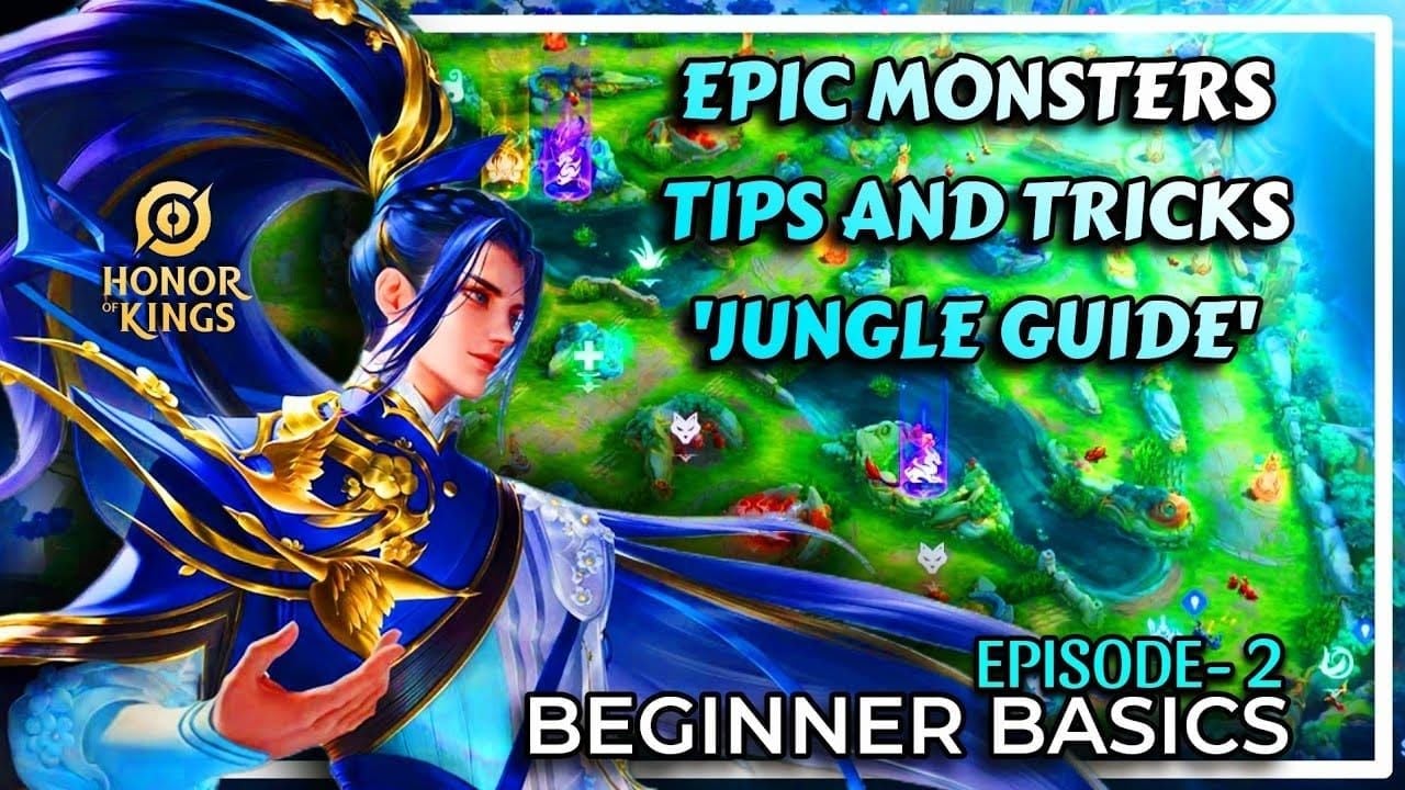 Honor of Kings epic monsters including Azure Golem, Crimson Golem, Tyrant, Overlord, and Tempest Dragon