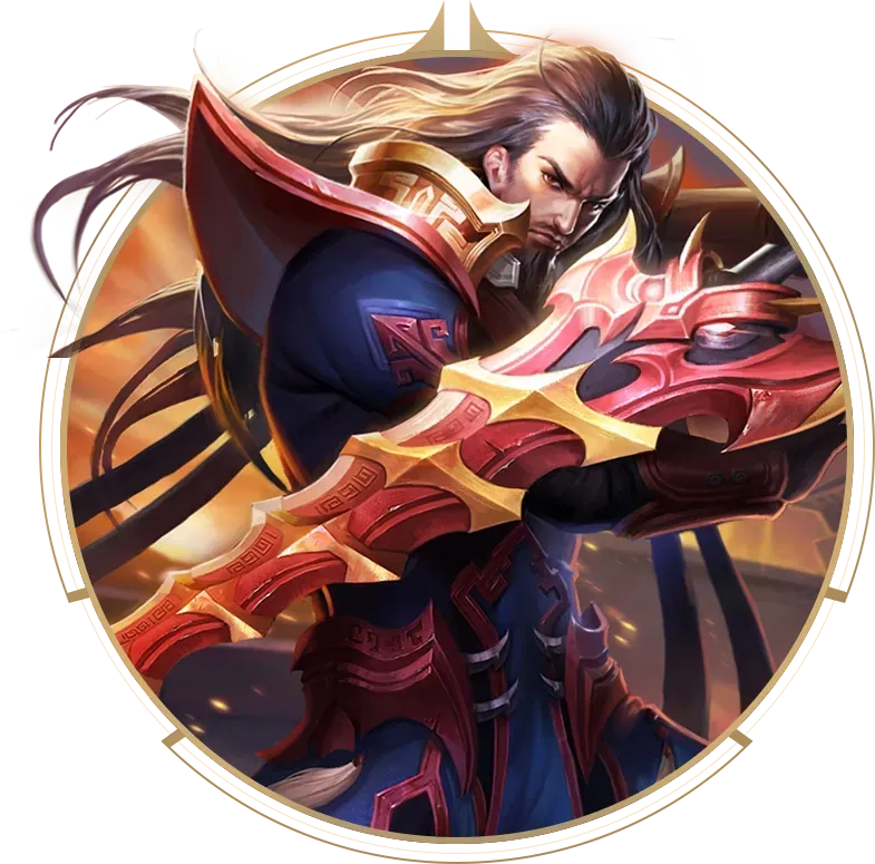 Cao Cao character with Zhu Xiao's Ambition skin in Honor of Kings