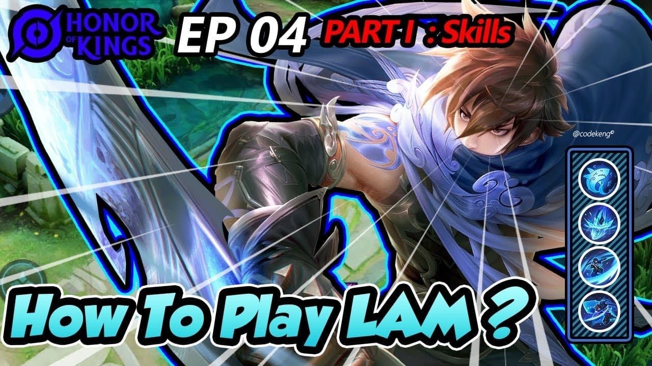 Lam skill combo guide showing Wavebreaker, Space Split, and Death From Below sequence