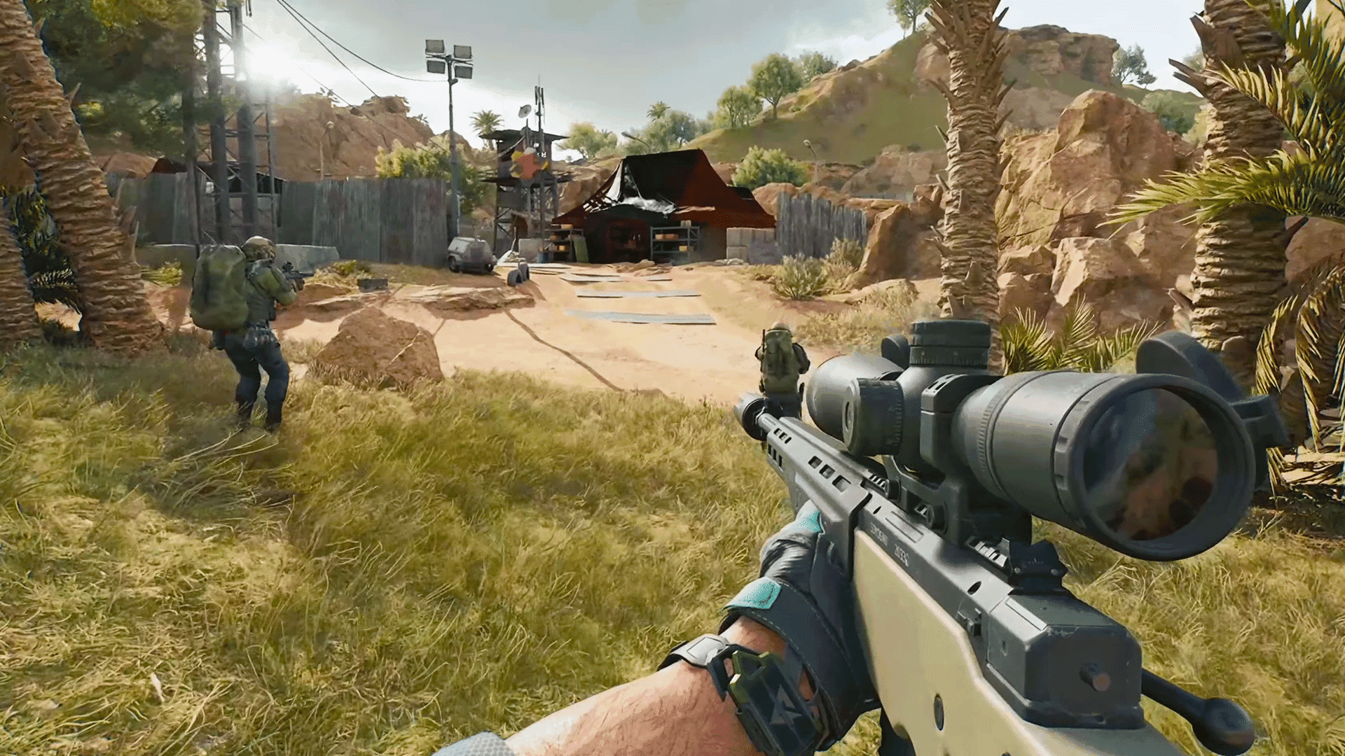 Delta Force Hazard Operations mode gameplay screenshot showing tactical combat and loot extraction