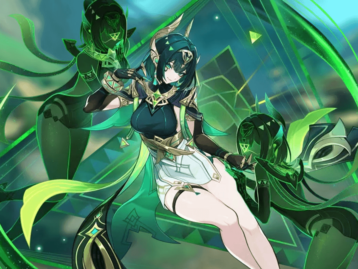 Nefer, the Dendro Catalyst character specializing in Lunar-Bloom reactions