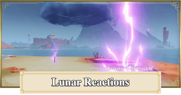 Genshin Impact Luna II reaction mechanics interface showing damage distribution system