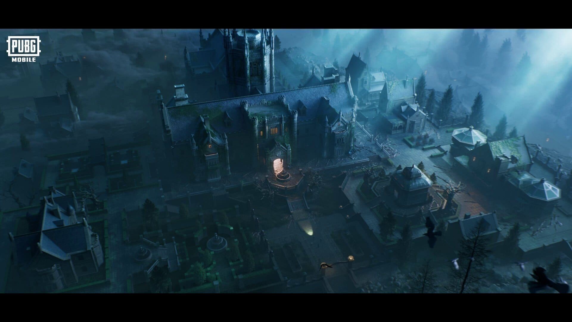 PUBG Mobile Spooky Soiree Wraithmoor Mansion map location and layout overview