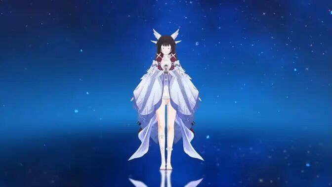 原神少女哥伦比亚实机演示，月反应队伍核心，特殊强化双形态机制。                          （假）