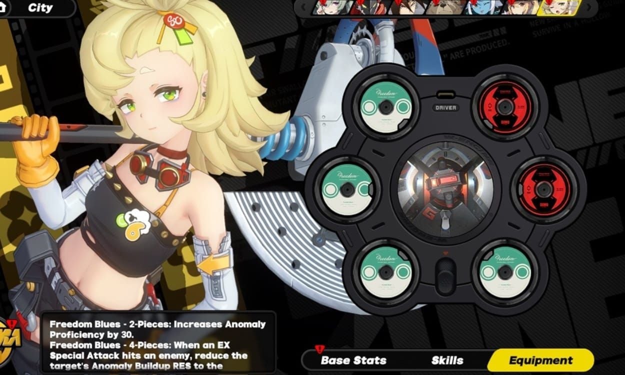 Zenless Zone Zero W-Engine equipment showcase featuring Qingming Birdcage and other meta weapons