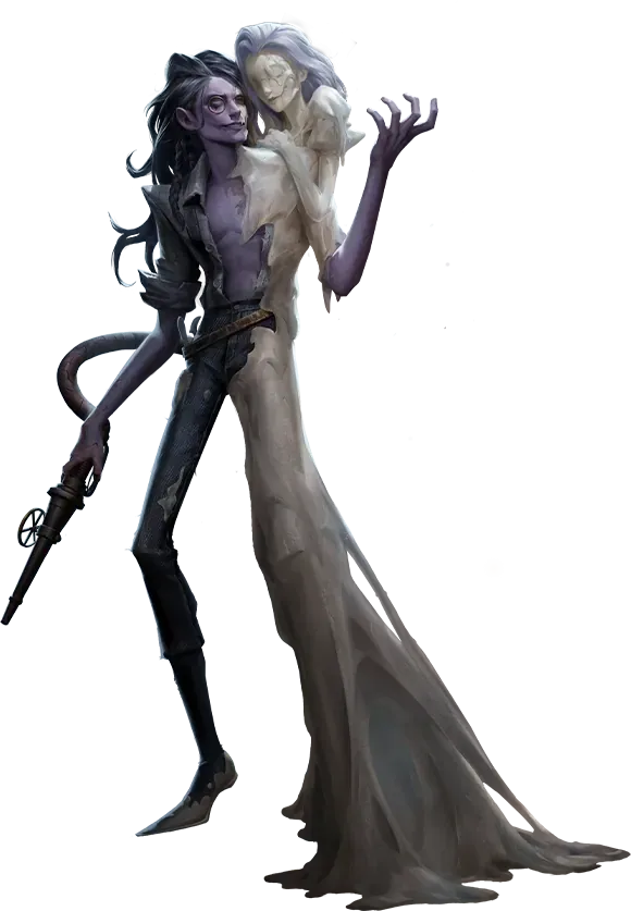 Identity V hunters Hullabaloo and Wax Artist characters used in championship matches