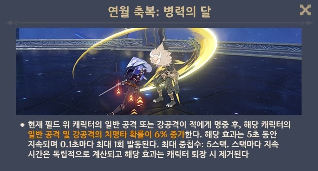 원신 6.1 나선비경 연월 축복 효과 화면