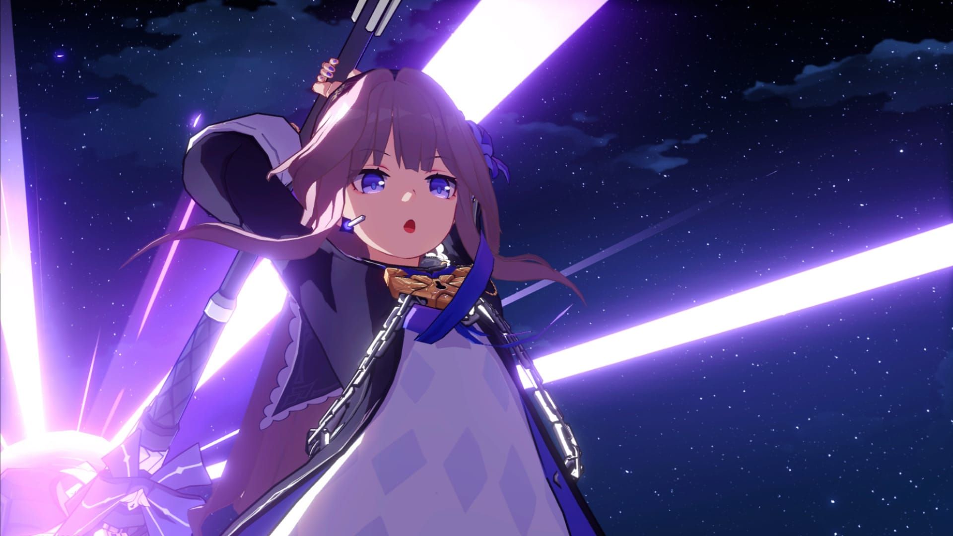 The Herta in combat showing stack mechanics and damage output