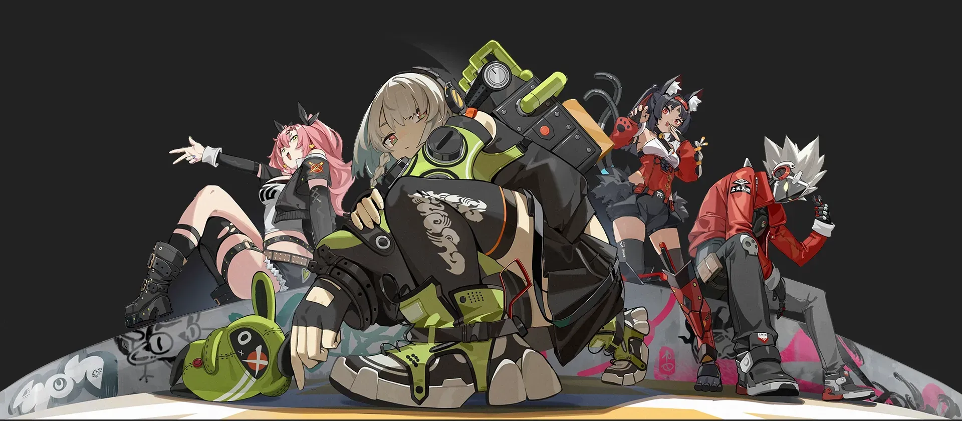 Cunning Hares team composition featuring Billy, Anby, and Nicole in Zenless Zone Zero