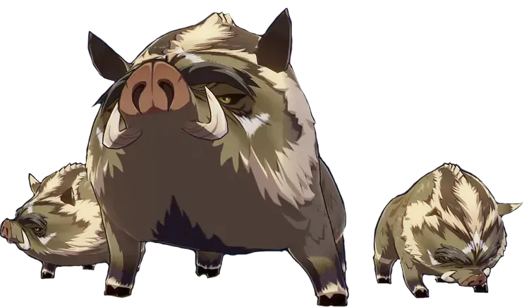 원신 설산 멧돼지왕 보스 전투 화면