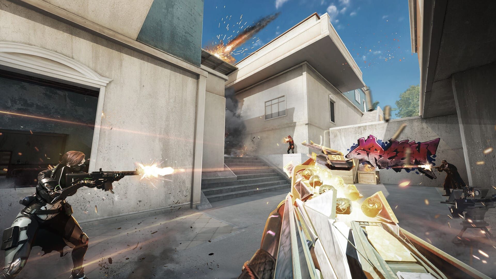 Blood Strike intense multiplayer gameplay screenshot