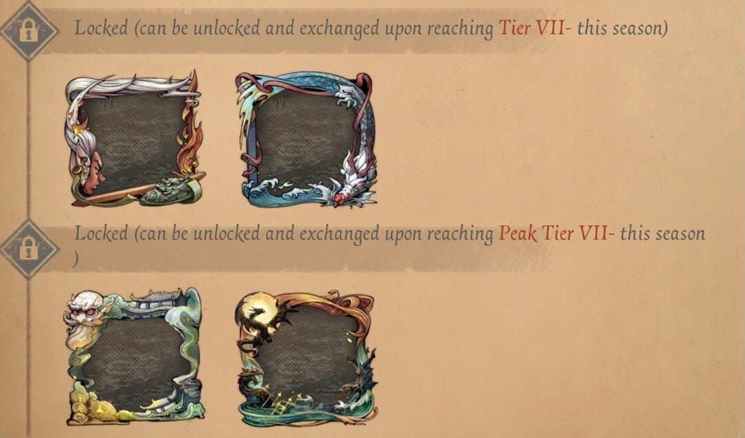 Identity V premium portrait frames display
