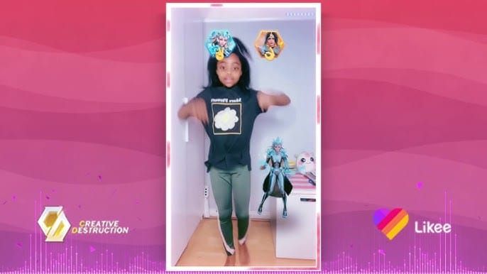Screenshot of Likee #LikeeDanceChallenge video