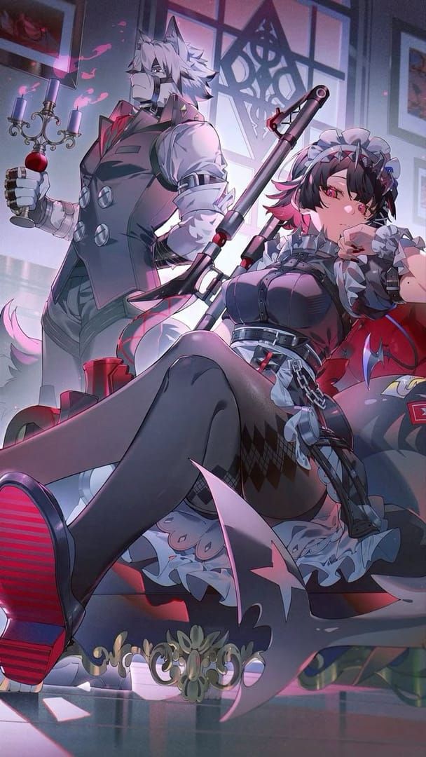 Zenless Zone Zero S-Rank agents Ellen and Lycaon official artwork