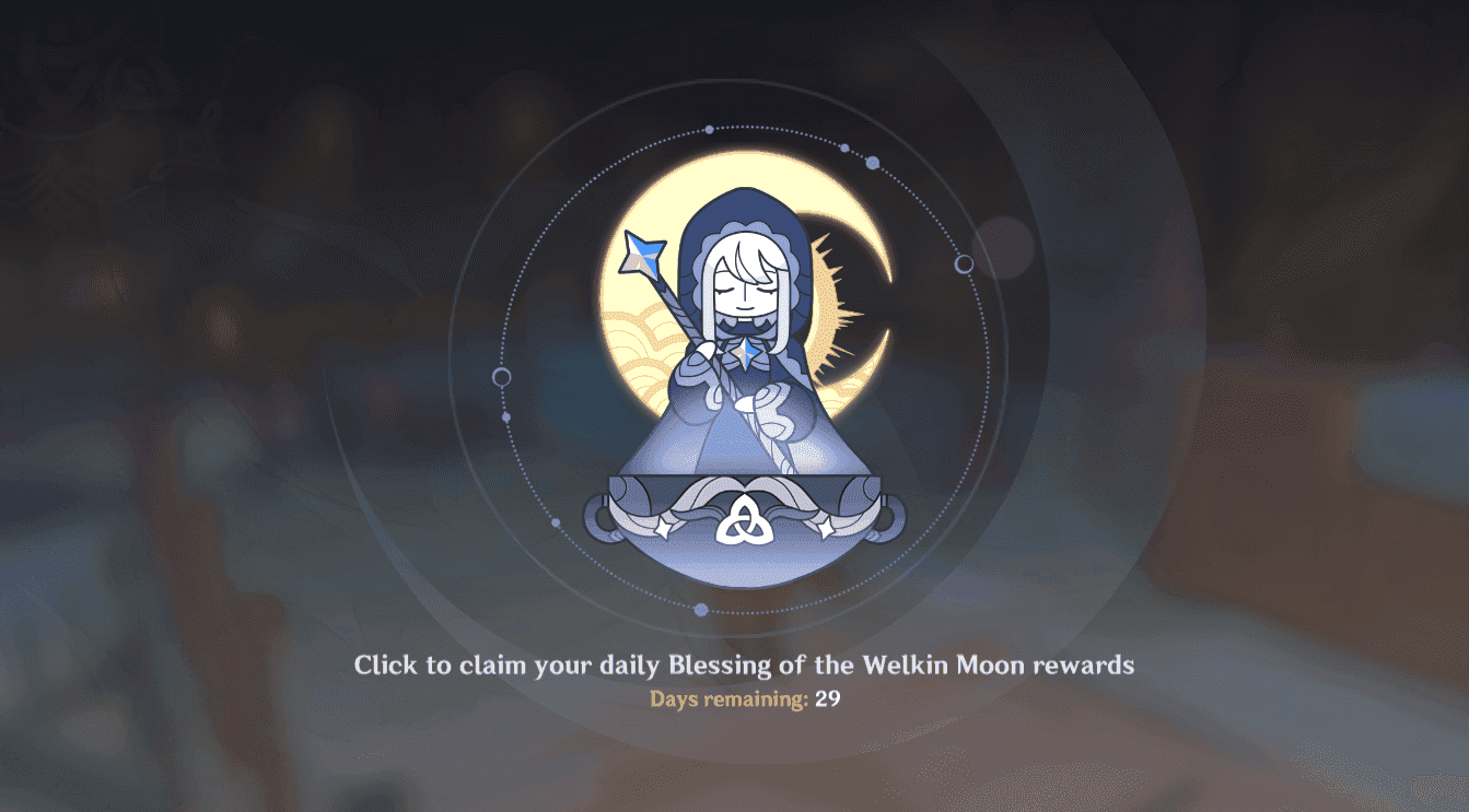 원신 공월 축복 상점 인터페이스