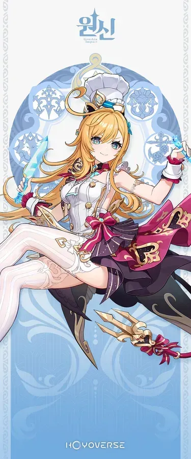 원신 아야카와 에스코피에 캐릭터 이미지