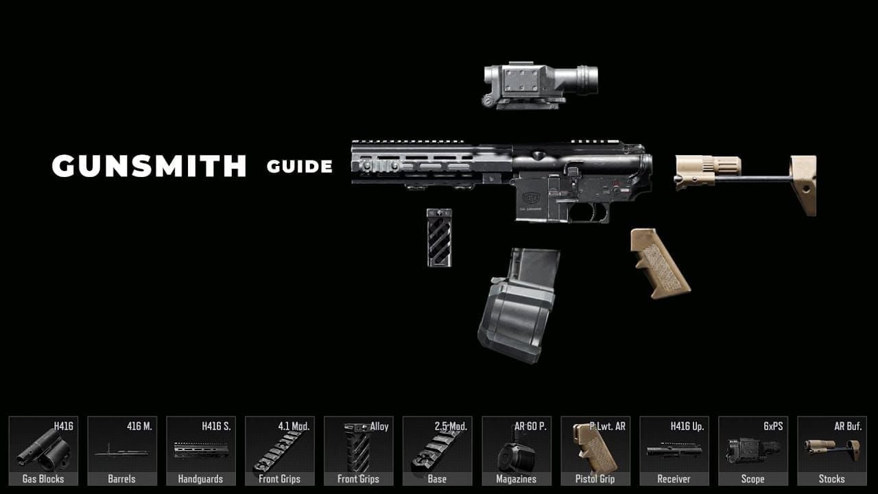Arena Breakout Gunsmith loadout assembly interface