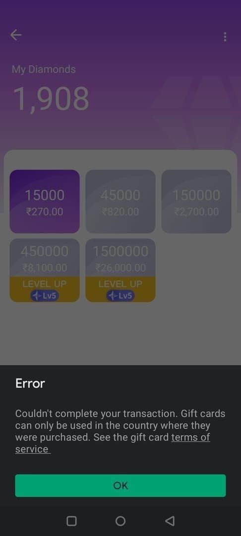 Example Chamet screenshots of transaction balances and Tx ID