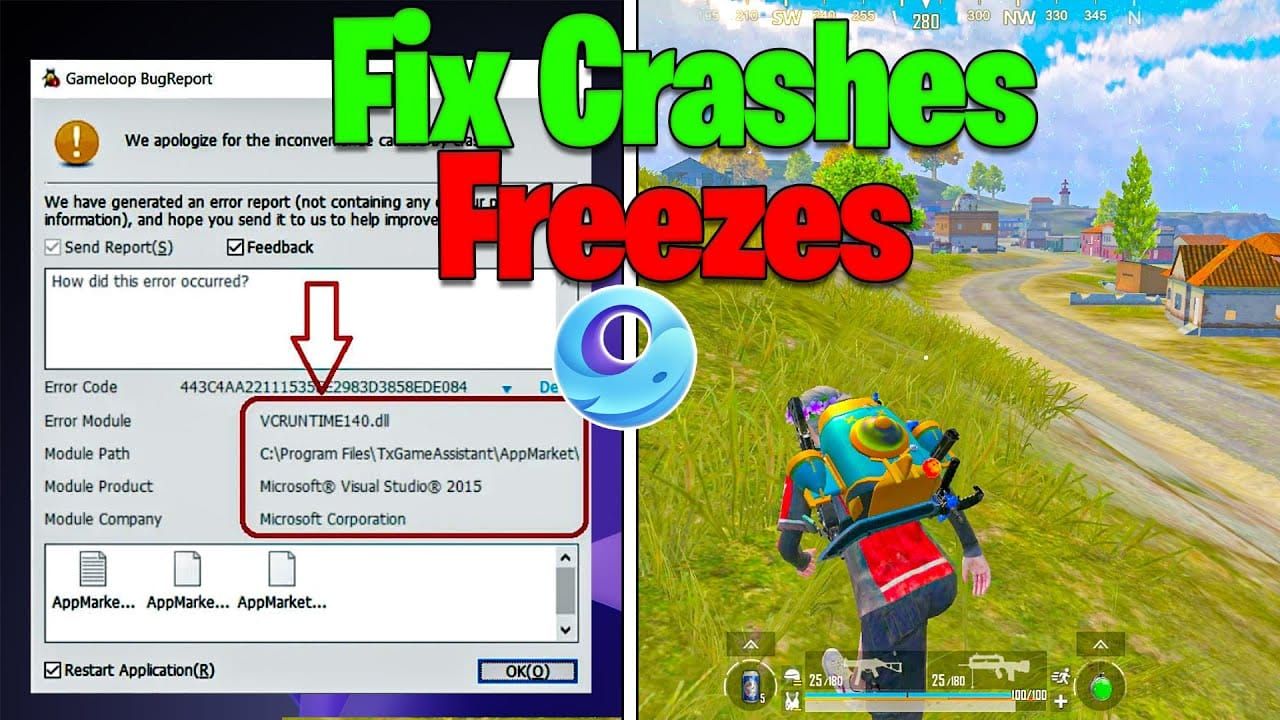 PUBG Mobile Gameloop 7-step crash fix guide screenshot