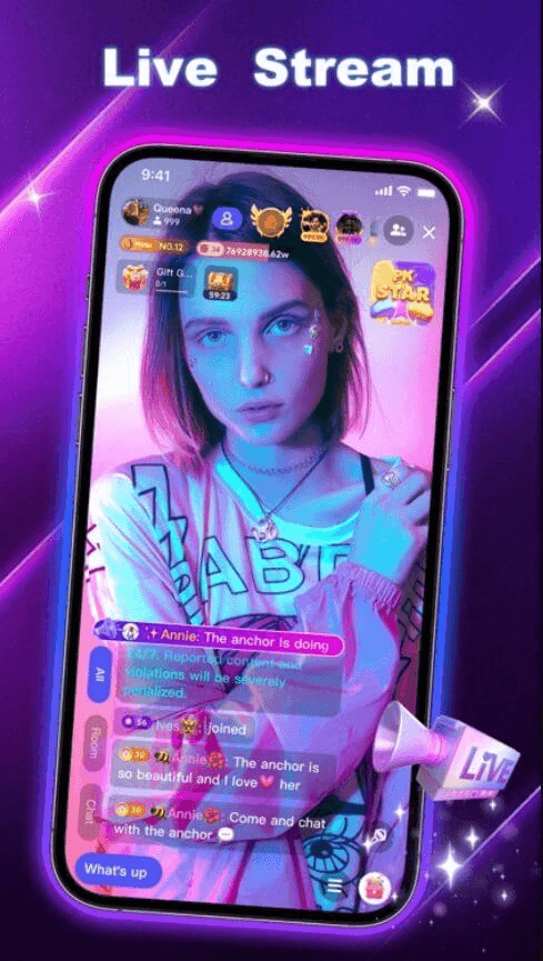 Poppo Live recommended gear: mic, ring light, and background setup