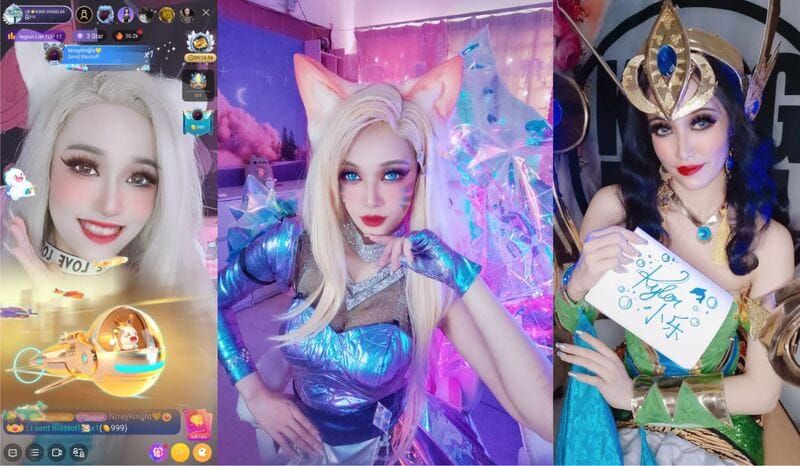 Bigo Live top cosplay streamer interface