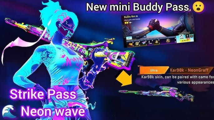 Blood Strike Neon Wave Strike Pass rewards interface