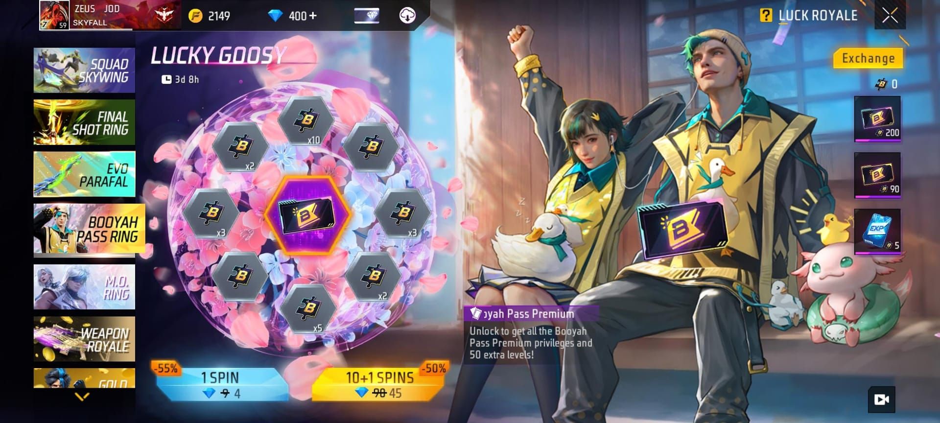 Guide to purchasing Booyah Pass Premium or Plus in Free Fire