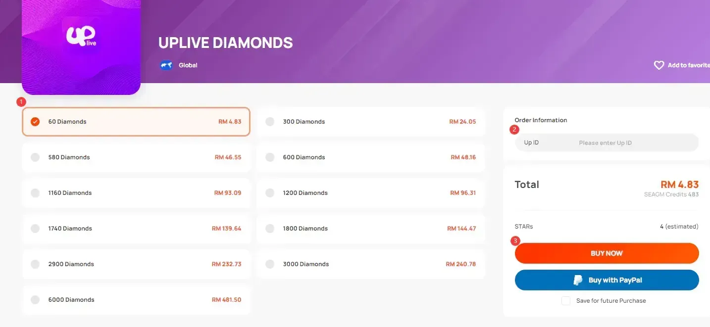 Uplive PK versus mode screen with gifts and multipliers