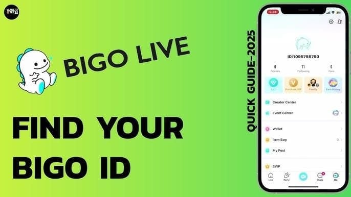 لقطة شاشة نسخ BIGO ID في Bigo Live
