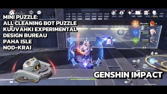 Genshin Kuuvahki Bureau puzzle guide with node activation sequence