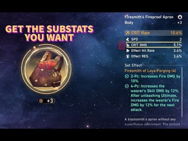 Yaoguang relic substat priority guide in Honkai Star Rail