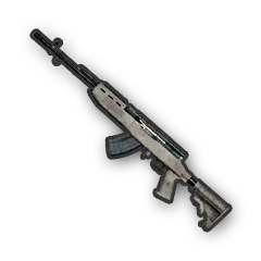 PUBG Mobile M416 and SKS weapons with attachments