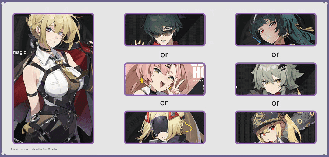 Zenless Zone Zero Zhao Ice team vs other teams comparison chart