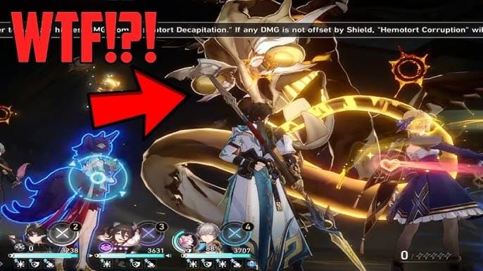 Honkai Star Rail MoC 12 Category Mistake boss waves screenshot