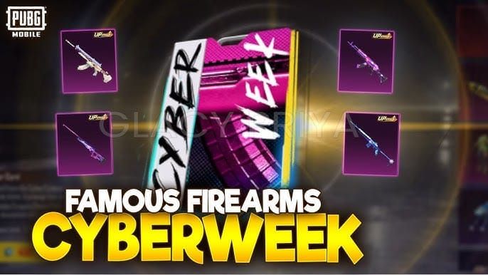 PUBG Mobile Cyber Famous Firearms crate opening interface
