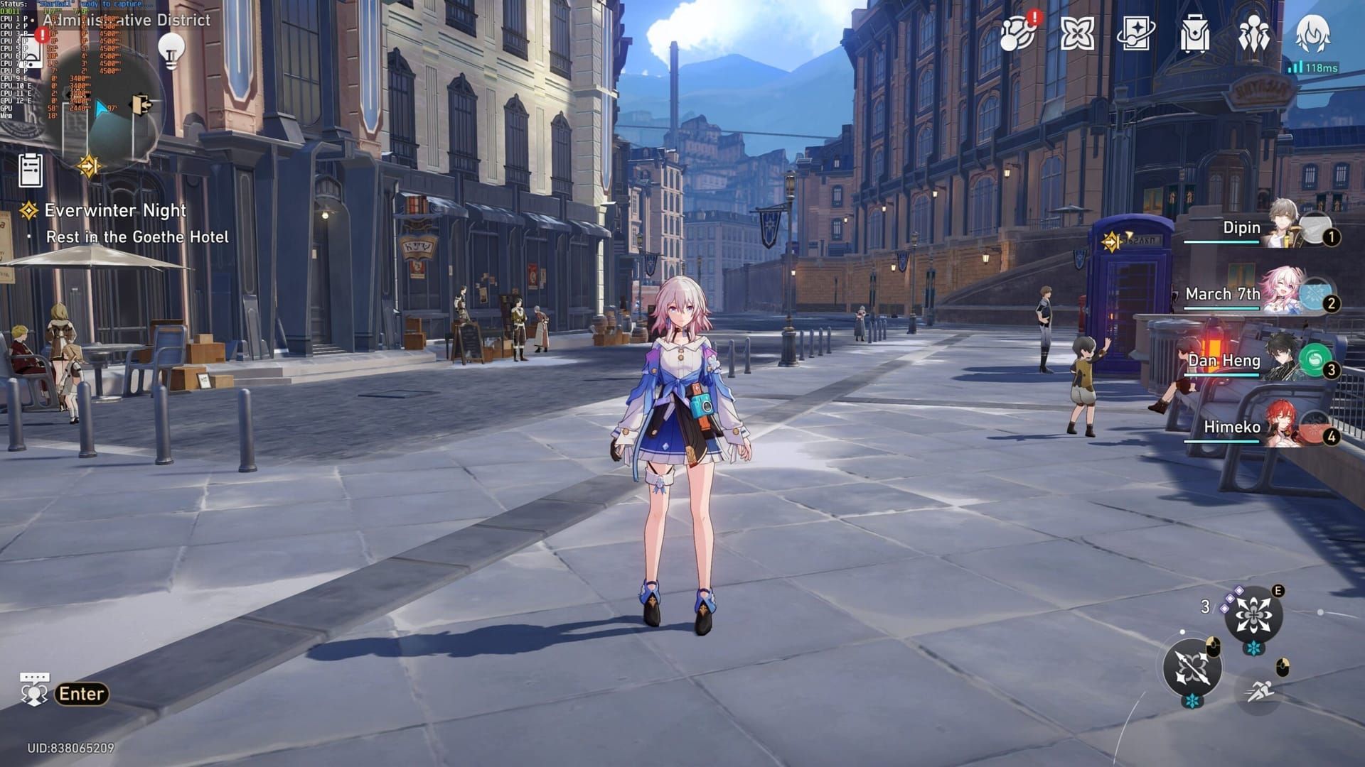 스타레일 구형 폰 60프레임 플레이 스크린샷