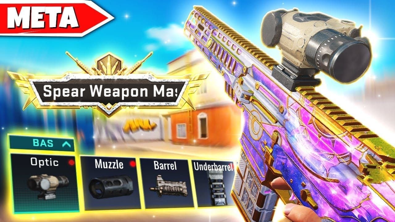 Blood Strike Eternal Spear loadout with Compensator and grips guide