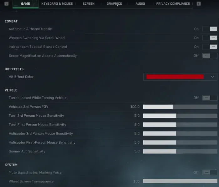 Delta Force in-game interface displaying performance parameters including latency and packet loss