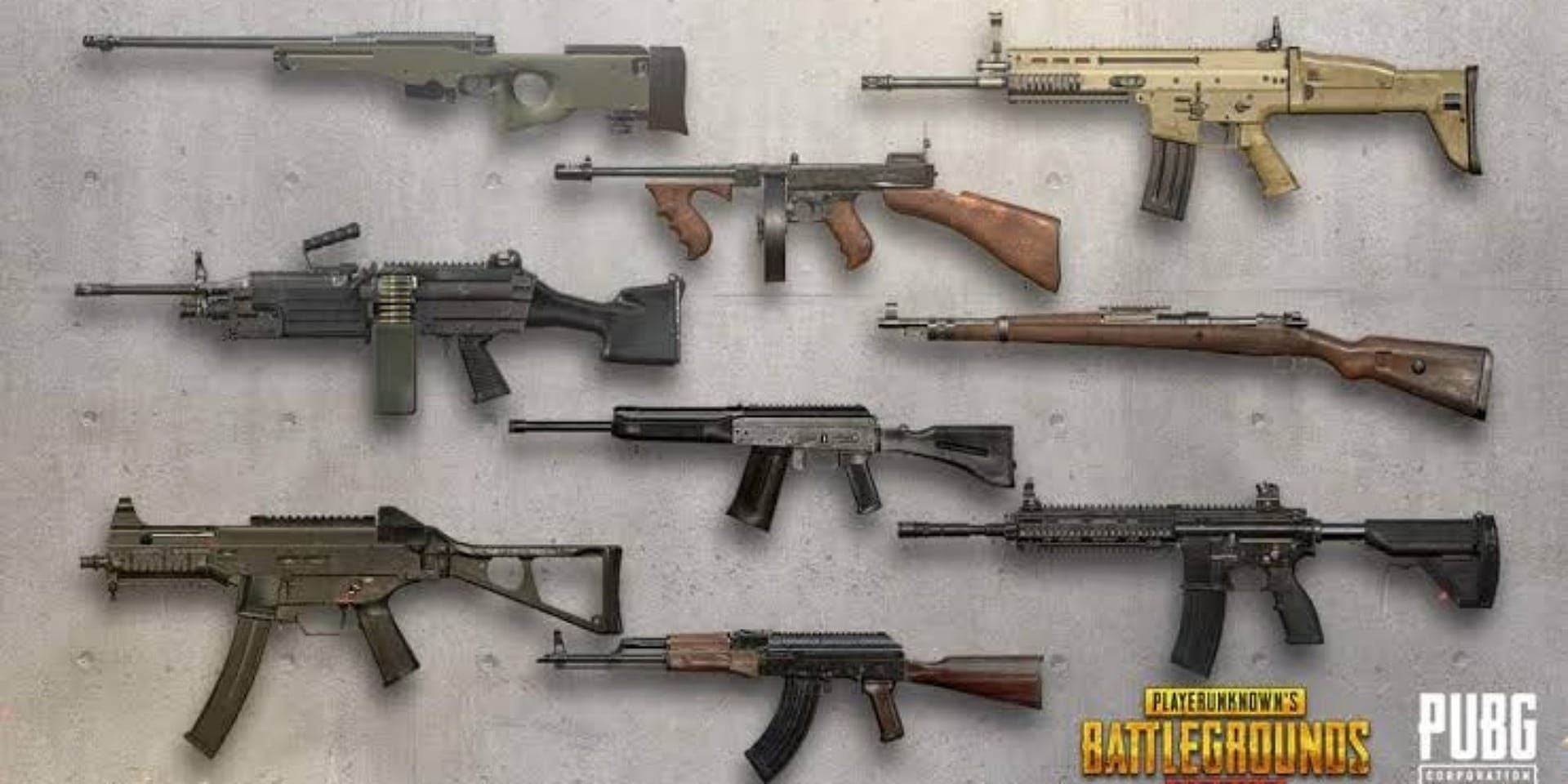 PUBG Mobile S-Tier weapons equipment screenshot