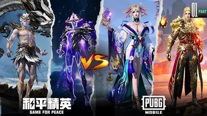 مقارنة بين بدلات X-Suit في PUBG Mobile