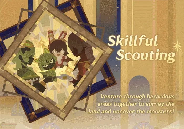 Map of Skillful Scouting tracks in Genshin Impact Fieldwise Center event