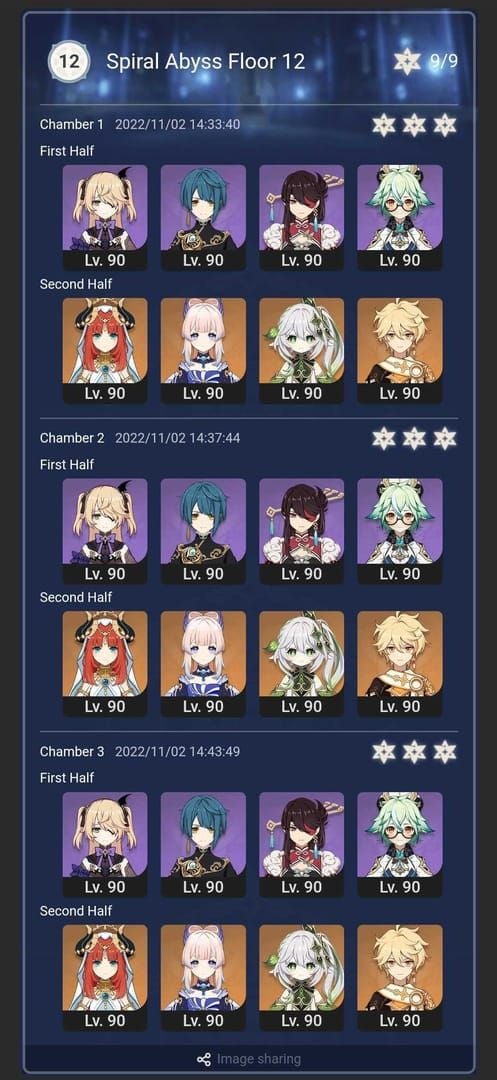 Genshin pre-6.0 Bloom team comp with Nahida Xingqiu Kokomi Furina