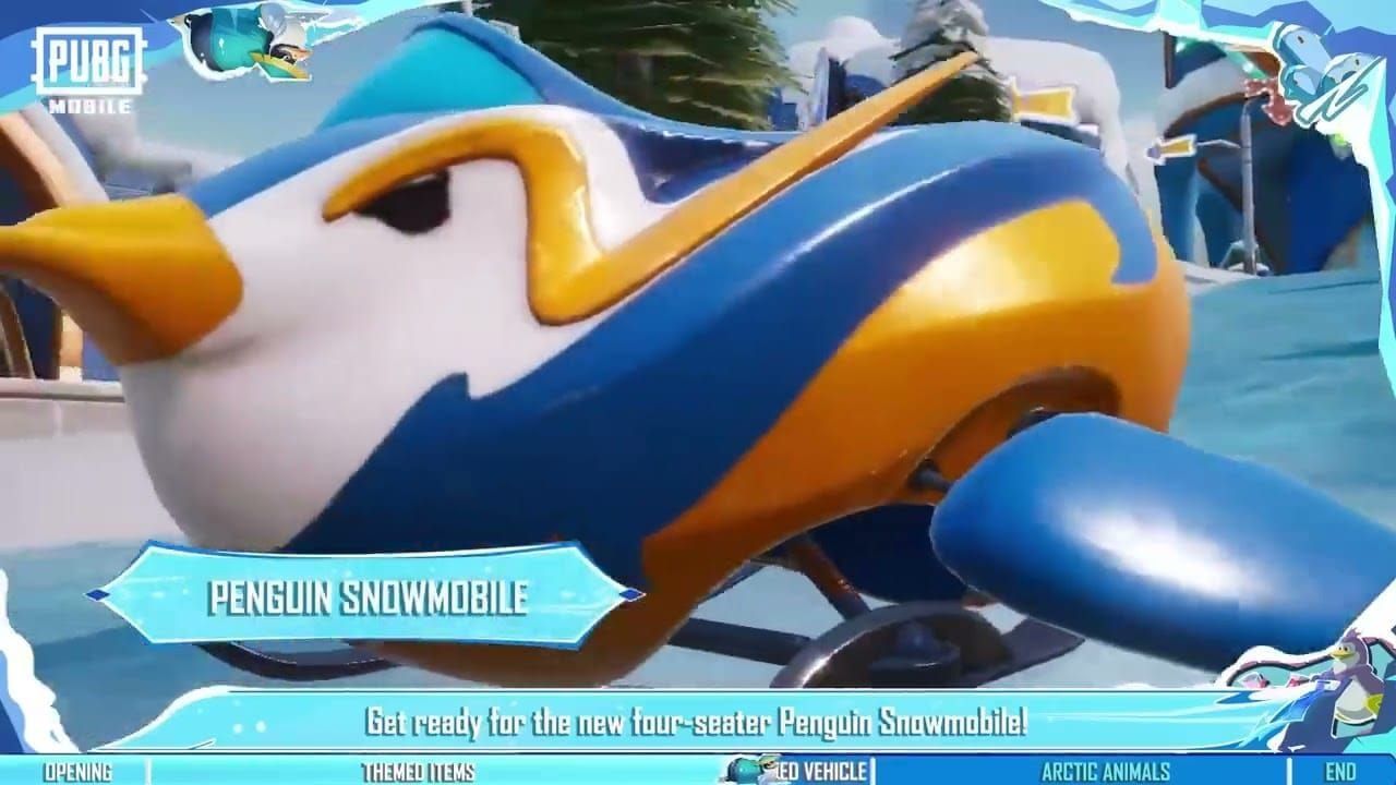 PUBG Mobile screenshot of Penguin Chests in Penguinville stage area