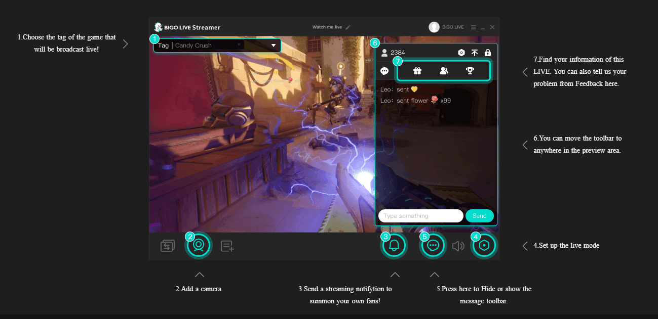 Bigo Live PC client recharge interface