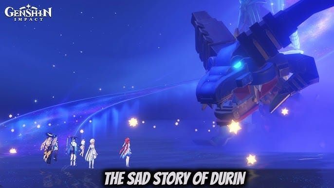 Screenshot of Durin boss mechanics in Genshin Impact