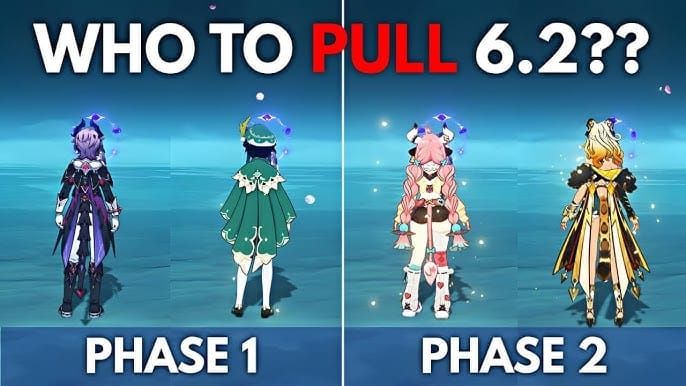 Comparison of Genshin Impact characters Durin, Jahoda, and Venti