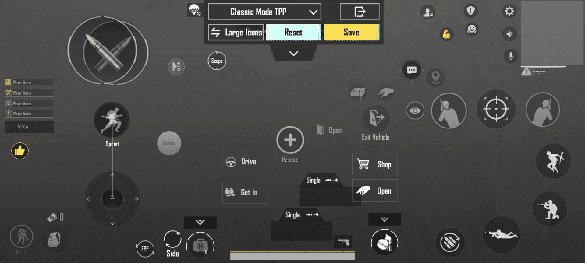Gotowy layout HUD 3 palce Claw w PUBG Mobile